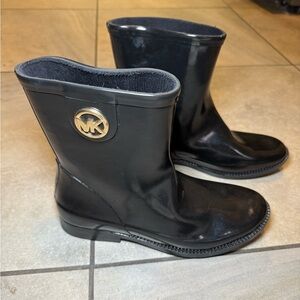 Michael Kors Black Rain Boots